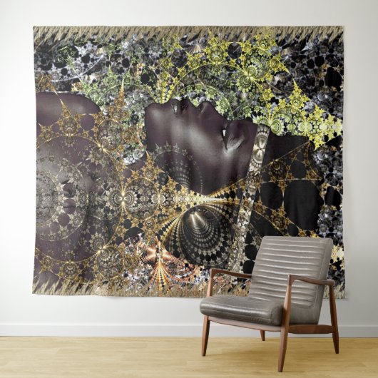 Afrikaanse Oerwoud Flower Wandkleed (In Situ (horizontaal))