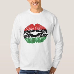 Afrikaanse olieplak Melanin Zwarte Geschiedenis Ma T-shirt