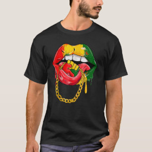 Afrikaanse olieten Afrika vlag Zwarte geschiedenis T-shirt