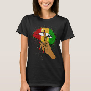 Afrikaanse olieten Afrika vlag Zwarte geschiedenis T-shirt