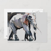 Afrikaanse olifant 2012 briefkaart (Voorkant / Achterkant)