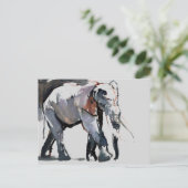 Afrikaanse olifant 2012 briefkaart (Staand voorkant)