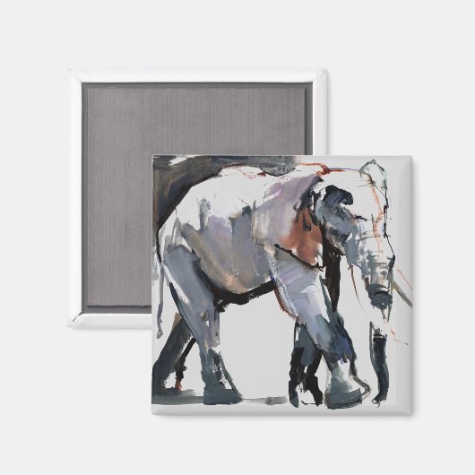 Afrikaanse olifant 2012 magneet (Voorkant / Achterkant)