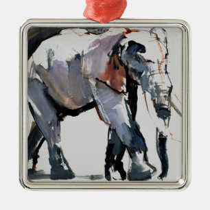 Afrikaanse olifant 2012 metalen ornament