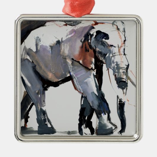 Afrikaanse olifant 2012 metalen ornament (Voorkant)