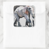 Afrikaanse olifant 2012 vierkante sticker (Tas)