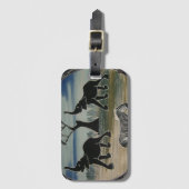 Afrikaanse olifant art print bagagelabel (Voorkant (verticaal))