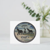 Afrikaanse olifant art print briefkaart (Staand voorkant)