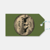 Afrikaanse olifant art print cadeaulabel (Voorkant (Horizontaal))