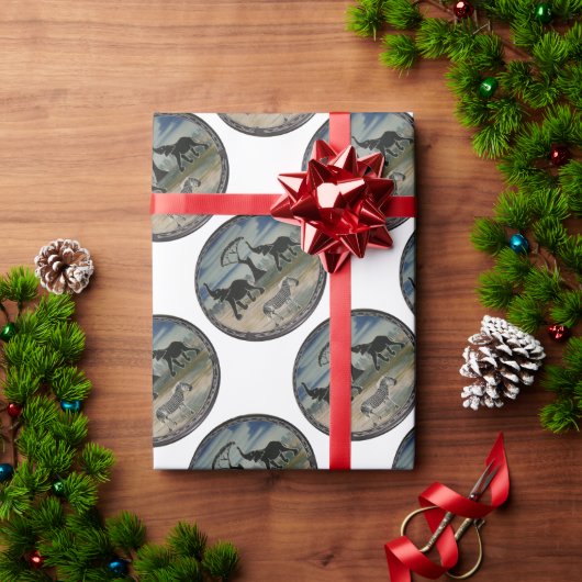 Afrikaanse olifant art print cadeaupapier (Feestdagen Geschenken)