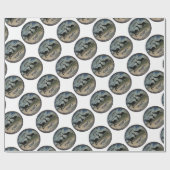 Afrikaanse olifant art print cadeaupapier (Vlak)