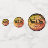 Afrikaanse olifant art print confetti (Achterkanten)