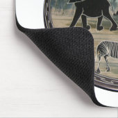 Afrikaanse olifant art print muismat (Hoek)