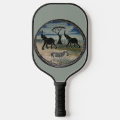 Afrikaanse olifant art print pickleball paddle (Voorkant)