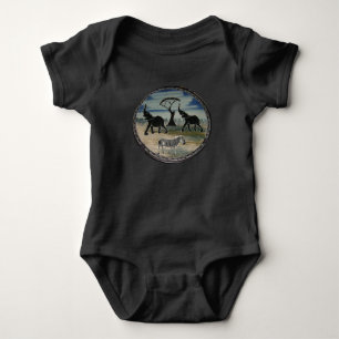 Afrikaanse olifant art print romper