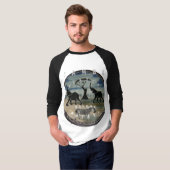Afrikaanse olifant art print t-shirt (Voorkant volledig)