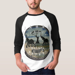 Afrikaanse olifant art print t-shirt