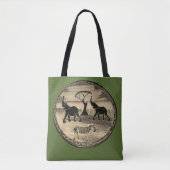 Afrikaanse olifant art print tote bag (Voorkant)