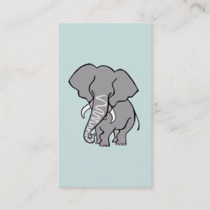 Afrikaanse OLIFANT - Bedreigd dier - Wilde dieren Visitekaartje