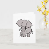 Afrikaanse olifant - Bedreigde dieren - Kaart (Gele Bloem)