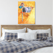 Afrikaanse olifant "DE MIGHTY TRIBE" Canvas Afdruk (Insitu (Slaapkamer))