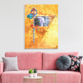 Afrikaanse olifant "DE MIGHTY TRIBE" Canvas Afdruk (Insitu (Woonkamer))