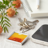 Afrikaanse olifant die op zonsondergang loopt, Ken Sleutelhanger (Zijkant)