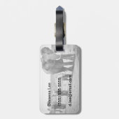 Afrikaanse olifant en kalveren | Kenia, Afrika Bagagelabel (Achterkant verticaal)