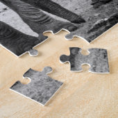 Afrikaanse olifant en kalveren | Kenia, Afrika Legpuzzel (Zijkant)