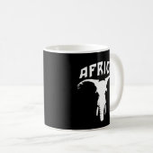 Afrikaanse olifant Face | Afrika Koffiemok (Voorkant rechts)