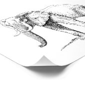 Afrikaanse olifant foto afdruk (Hoek)