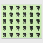Afrikaanse olifant Green Cadeaupapier (Vlak)