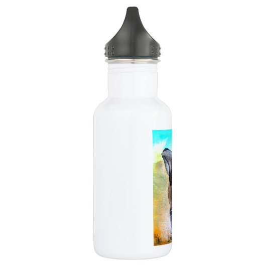 Afrikaanse olifant groot en krachtig waterfles  (Links)