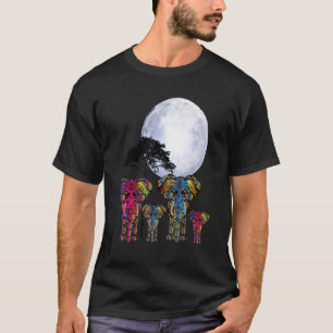 Afrikaanse olifant Henna stijlvolle artistieke red T-shirt