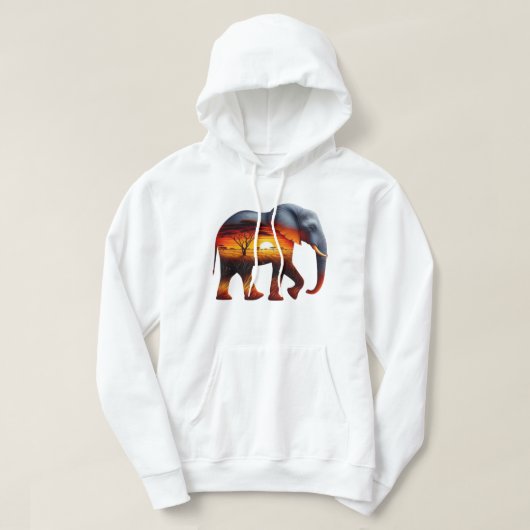 Afrikaanse olifant Hoodie (Design voorkant)
