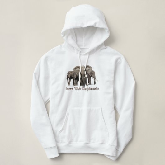 Afrikaanse olifant Hoodie (Design voorkant)