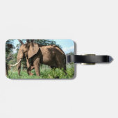 Afrikaanse olifant in de Safari Bagagelabel (Achterkant horizontaal)