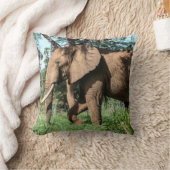Afrikaanse olifant in de Safari Kussen (Deken)