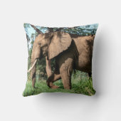 Afrikaanse olifant in de Safari Kussen (Achterkant)