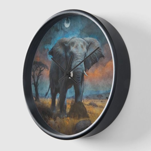 Afrikaanse olifant in de schemering (Hoek)