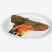 Afrikaanse olifant in de Serengeti Sunset Papieren Bordje (Gekanteld)