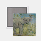  Afrikaanse olifant in het Oerwoud, EJ Detmold Magneet (Voorkant / Achterkant)