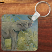 Afrikaanse olifant in het Oerwoud, EJ Detmold Sleutelhanger (Achterkant)