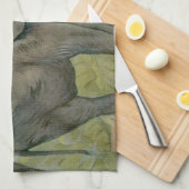 Afrikaanse olifant in het Oerwoud, EJ Detmold Theedoek (Quarter Fold)