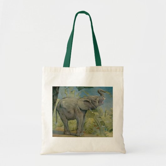  Afrikaanse olifant in het Oerwoud, EJ Detmold Tote Bag (Voorkant)