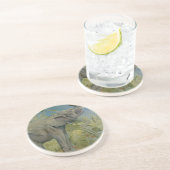 Afrikaanse olifant in het Oerwoud, EJ Detmold Zandsteen Onderzetter (Zijkant)