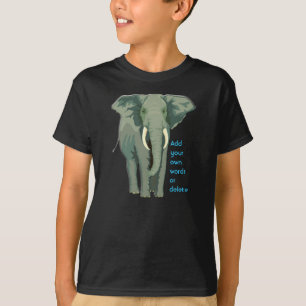 Afrikaanse olifant Kinder Hanes Tagless ComfortSof T-shirt