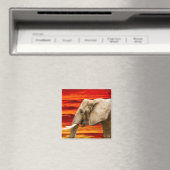 Afrikaanse olifant - koelkastmagneet magneet (Insitu (Vaatwasser))