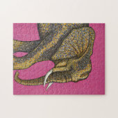 Afrikaanse olifant legpuzzel (Horizontaal)