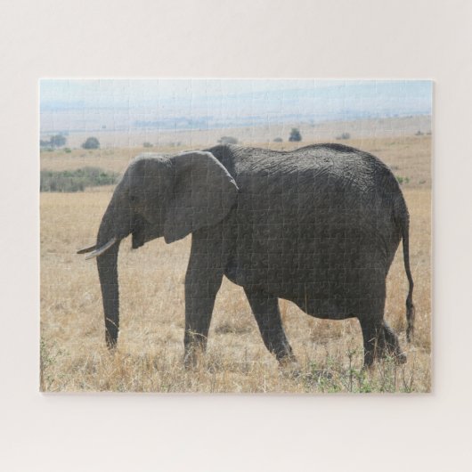 afrikaanse olifant legpuzzel (Horizontaal)